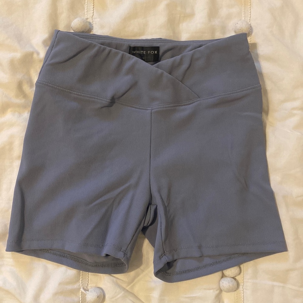 White Fox Crossover Biker Shorts